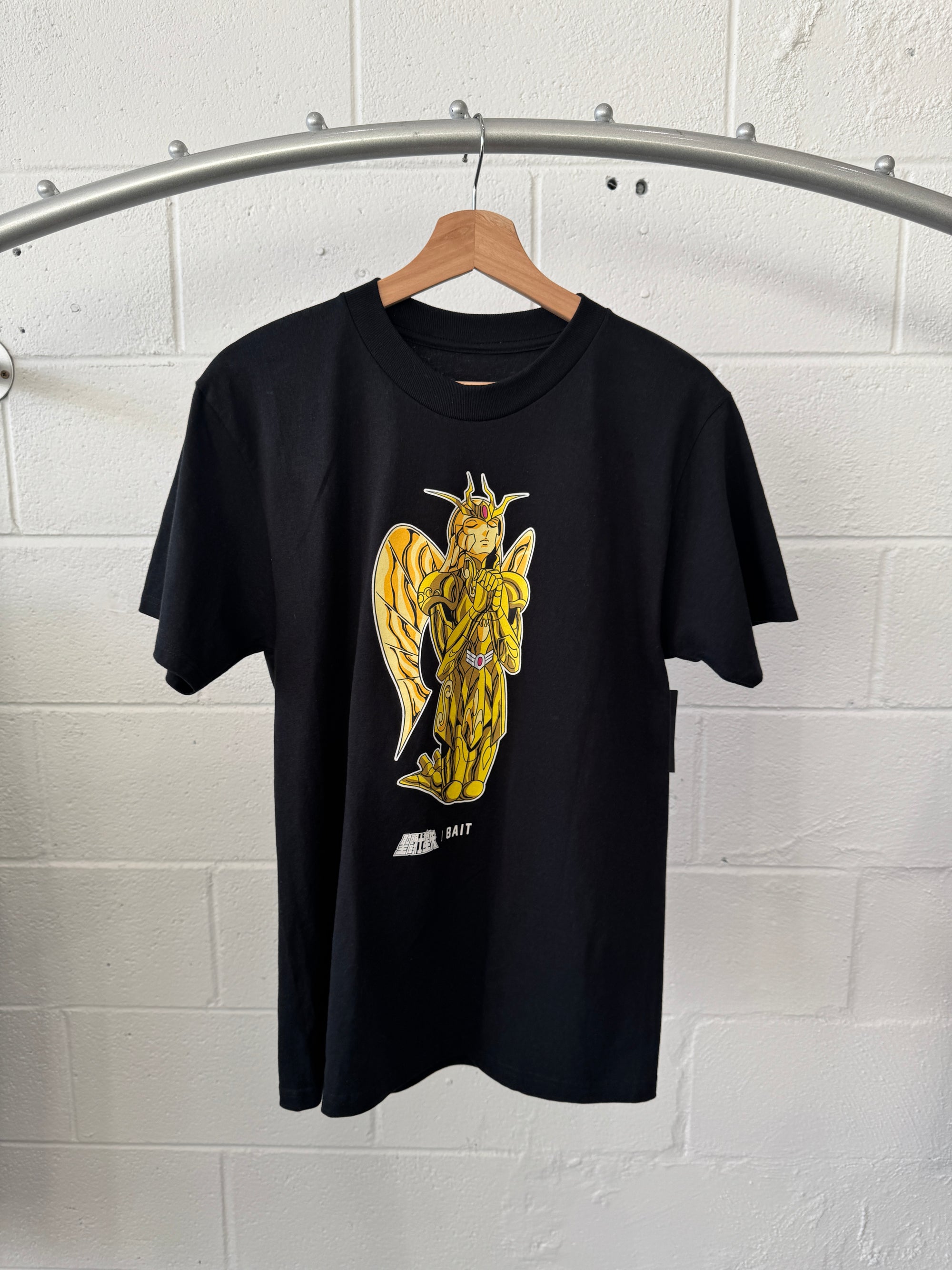 Bait x Saint Seiya Men - Virgo Gold Foil Tee ‘Black’