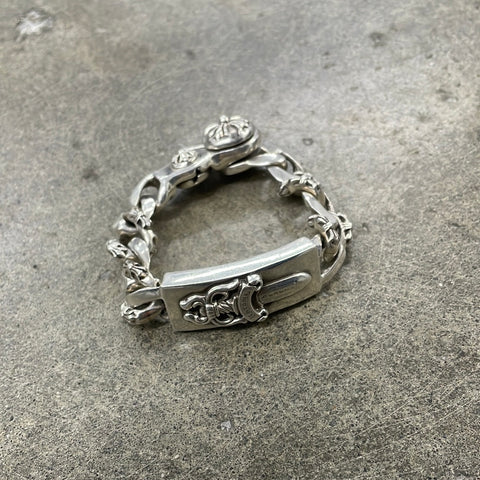 Chrome Hearts Dagger ID Fancy Link Cuban Bracelet